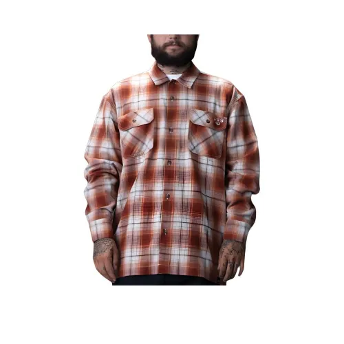 Dickies Red Men's Shirts Dickies Красные Мужские Рубашки