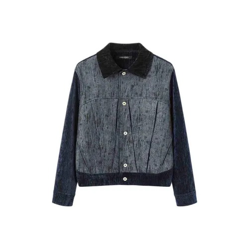 YUNYI Куртки и Пальто Мужской Глубокий Синий