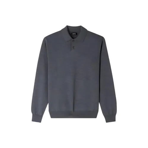 A.P.C SS24 Поло Мужское Серое