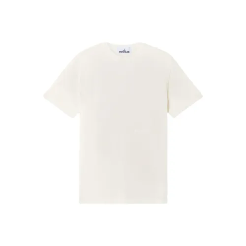 Stone Island T-Shirt Мужской Айвори Белый