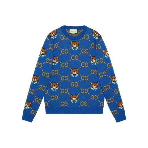 GUCCI Синий Унисекс Свитеры