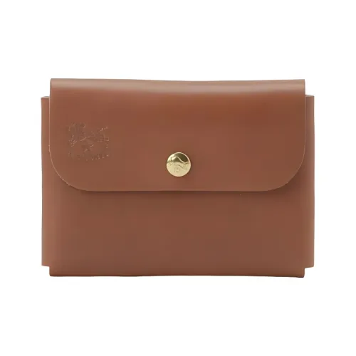 Il Bisonte Коровья кожа Держатель для карт Унисекс Chocolates Коричневый