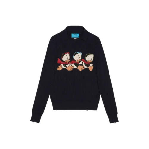 GUCCI Темно-синие мужские свитеры