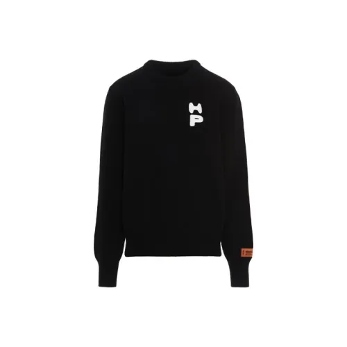 HERON PRESTON Мужские черные свитеры