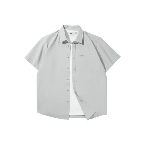 HLA Короткий рукав модная рубашка мужская