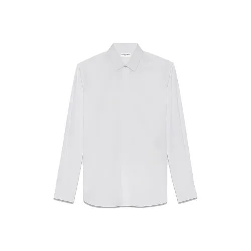 SAINT LAURENT Рубашка Мужская Белая