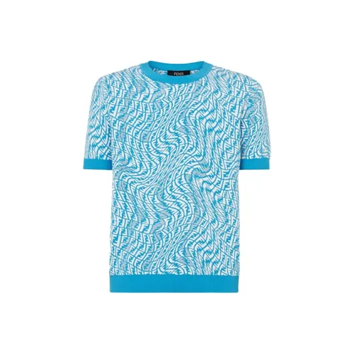 FENDI Синие Мужские Свитера