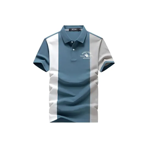 SEPTWOLVES Поло Мужское Озерный Синий