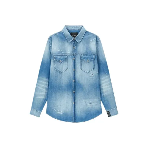 JOHN RICHMOND Рубашка Мужская Светлый Деним