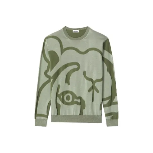KENZO Серый Зеленый Мужские Свитера