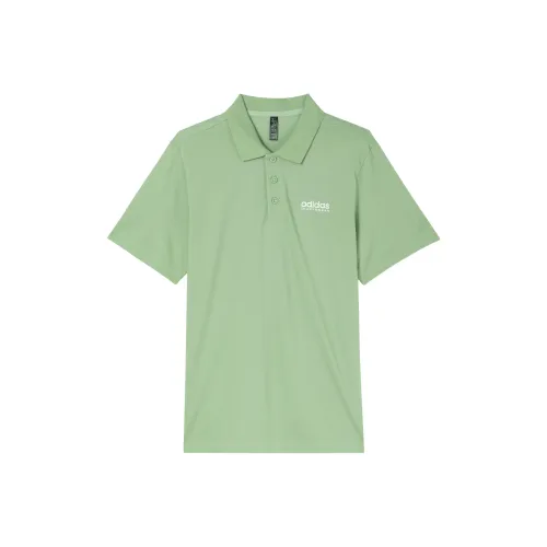 Adidas Поло Мужское Mystic Желтый Зеленый