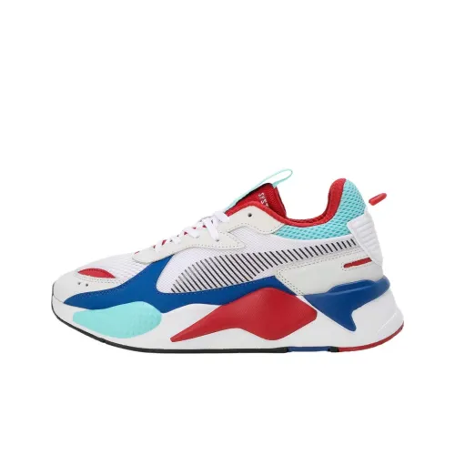 PUMA RS X Low Тренировочные Кроссовки Мужские Белые Синие