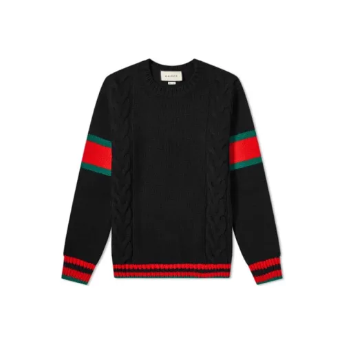 GUCCI Мужские черные свитеры