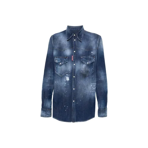 DSQUARED 2 Blue Мужские Рубашки
