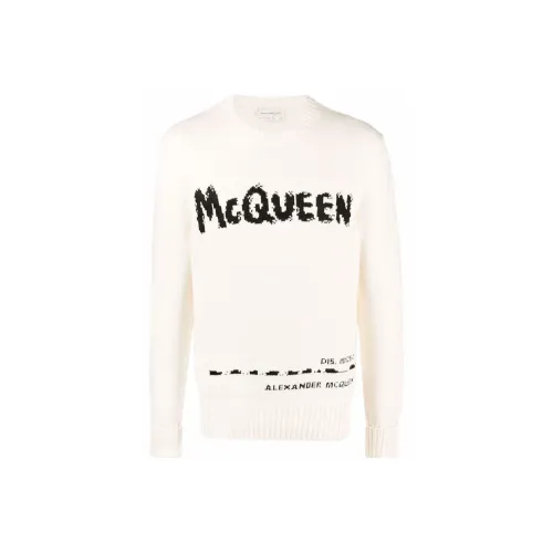 Alexander McQueen Белые Мужские Свитера