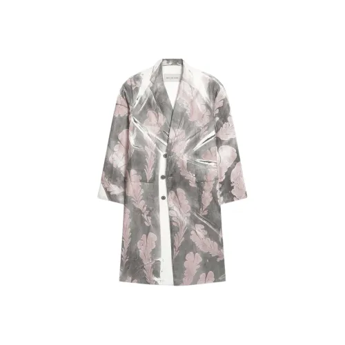 DRIES VAN NOTEN Мужское пальто розового цвета
