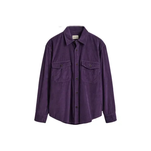 GANT Темно-фиолетовые Мужские Рубашки