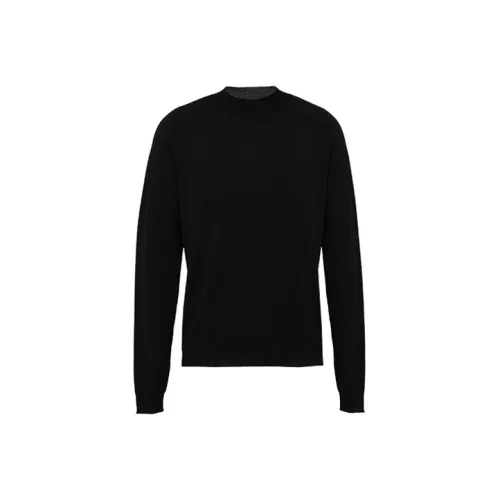 PRADA Мужские черные свитеры