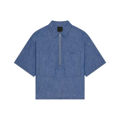 Givenchy Мужские Синие Рубашки