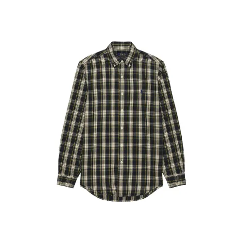 Polo Ralph Lauren SS25 Рубашка Мужская Черная Желтая