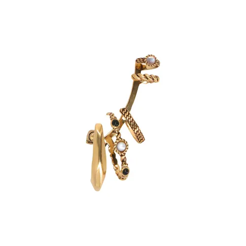 Alexander McQueen Латунный Clip ON Серьги Золотой Женские