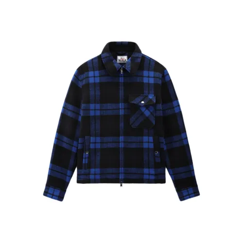 WOOLRICH Мужские рубашки синие