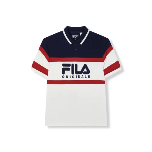 FILA ORIGINALE Cloud White Мужская Рубашка Поло