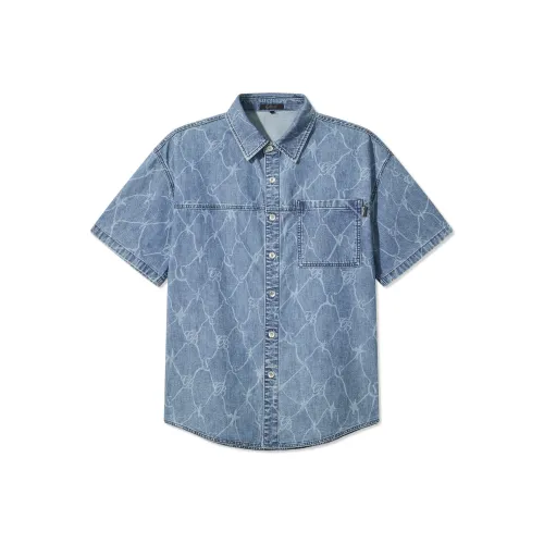 Cabbeen Рубашка Мужская Лазурная 47