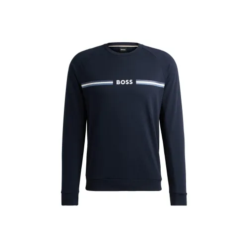 Hugo Boss Темно-синие мужские свитшоты