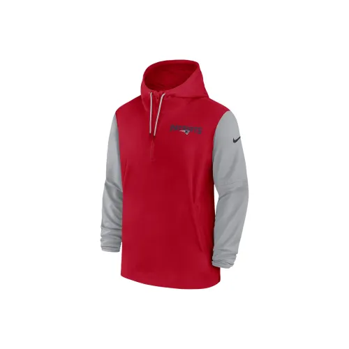 nike NFL New England Patriots Sideline Pre Game Игрок Свитшот Мужской Красный