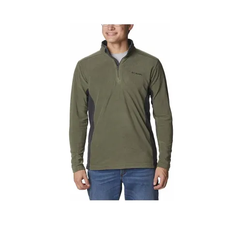 Columbia Klamath Range 2 Мужской Оливковый II Полузастежка Толстовка Мужской Каменно-зеленый