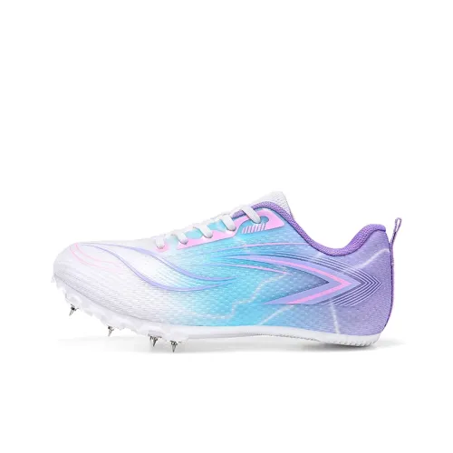 Genius Pooh Slip-Resistant Дышащий Легкий Амортизация Низкий Топ Детская Беговая Обувь Белый Фиолетовый Подростки