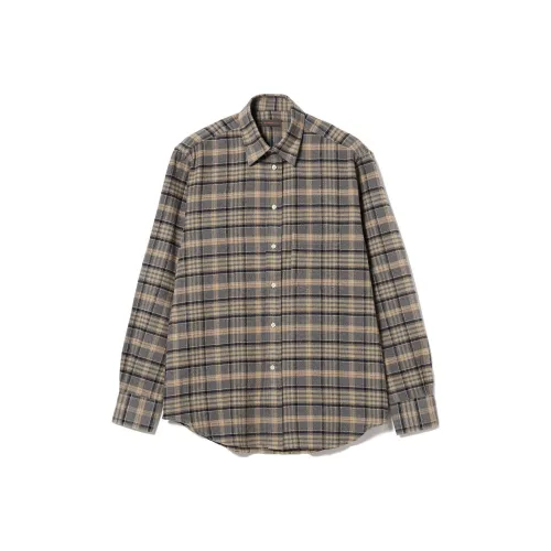 BEAMS F Bernardo GIUSTI Рубашка Мужская Коричневая