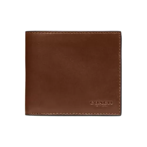 COACH Кошелек Billfold из кожи буйвола кошелек для монет кошелек мужской коричневый