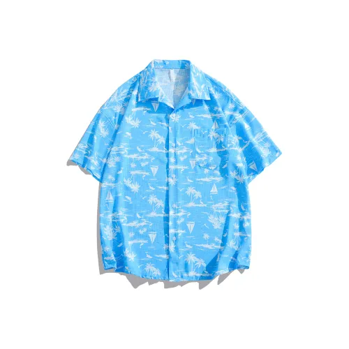 MOPE Синие Унисекс Рубашки
