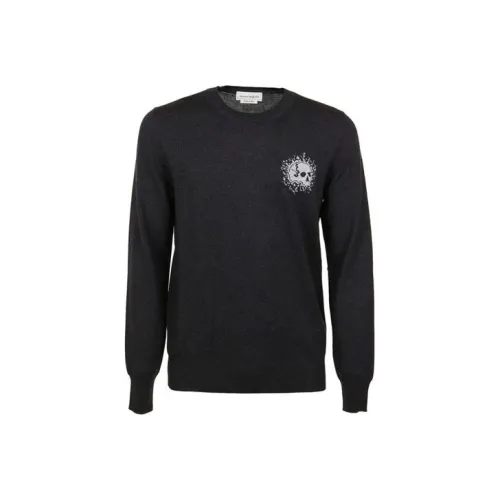 Alexander McQueen Черные Мужские Свитера