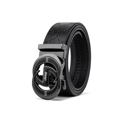 JEEP Ремни из натуральной коровьей кожи мужской металлический 3,5 см