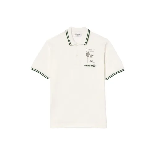 LACOSTE Collaboration Белая Мужская Поло
