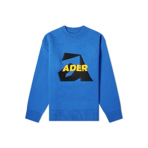 ADER ERROR Синий Унисекс Свитеры