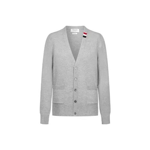 THOM BROWNE Серый Мужской Свитеры