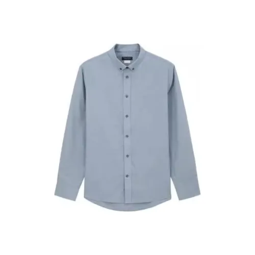 TREK TRAVEL Blue Men's Shirts TREK TRAVEL Синий Мужские Рубашки