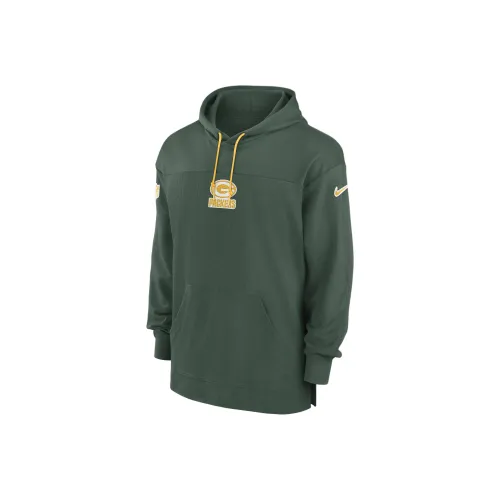 nike Dri FitNFL Зеленый Bay Packers Sideline Джерси Толстовка Мужской Зеленый