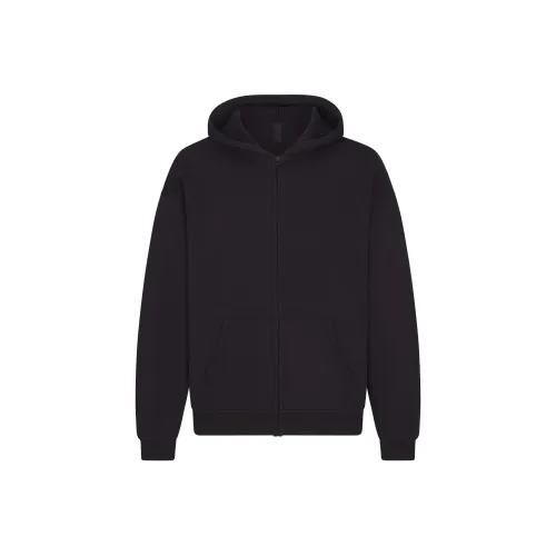 SKIMS MENS Relaxed ZIP UP Толстовка Унисекс Промытый Onyx Washed Agate