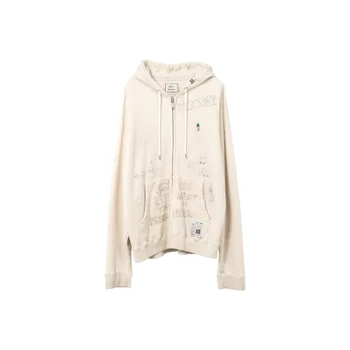 Maison Mihara Yasuhiro SS25 Свитшот Мужской Белый