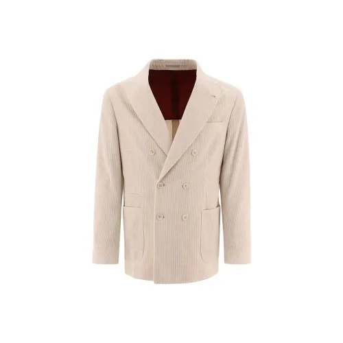 BRUNELLO CUCINELLI Бизнес-костюм мужской бежевый