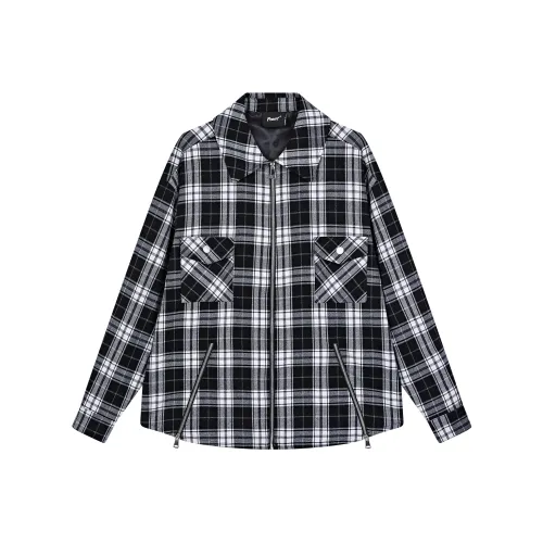 PASET Черно-белая клетка Унисекс Рубашки
