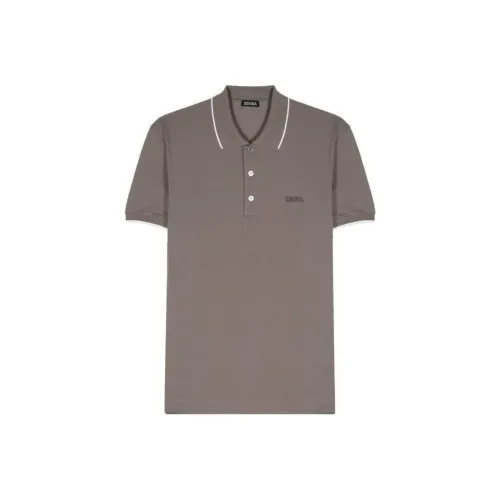 Zegna Поло Мужское Светлый Умбра