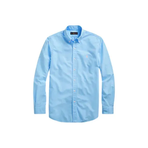 Polo Ralph Lauren SS24 Рубашка Мужская Светло-Синяя