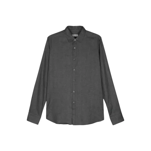 Canali SS24 Рубашка Мужская Темно-Серый