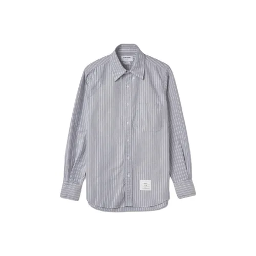 THOM BROWNE Серые Мужские Рубашки